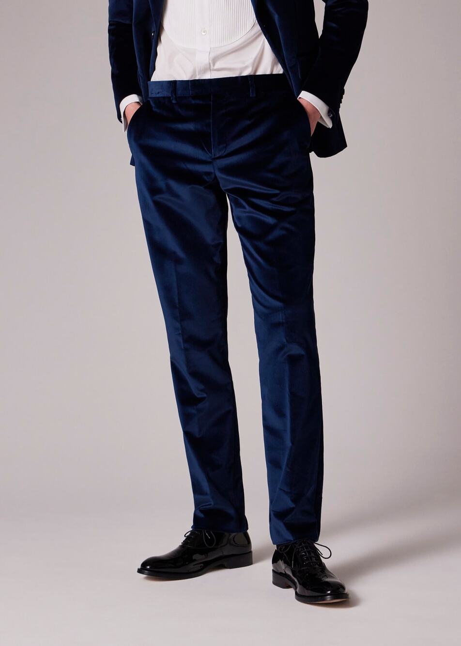 Paul Smith Men's Navy Velvet Trousers - Size 34 x 34 - Made in Italy